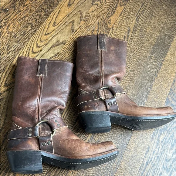 Frye Harness Leather Boots - Picture 3 of 6